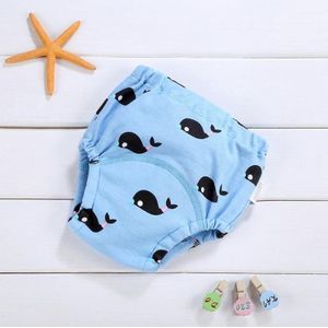 Baby Cotton Washable Four-layer Gauze Diaper  Suitable Height:110 Yards(Black Whale)