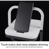 XM9902 Portable Wireless Charger Touch LED Desk Lamp (White)