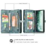 For Samsung Galaxy Note20 CaseMe-008 Detachable Multifunctional Horizontal Flip Leather Case with Card Slot & Holder & Zipper Wallet & Photo Frame(Blue)