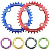 MOTSUV ronde smalle brede Chainring MTB fiets 104BCD tand plaat onderdelen schijf 36T (geel)