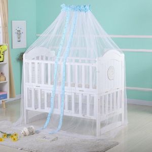 Crib Dome Lightweight Mosquito Net  Size:4.2x1.6 Meters  Style:Flower Side Mosquito Net