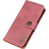 For Huawei nova 8i / Honor 50 Lite KHAZNEH Cowhide Texture Horizontal Flip Leather Phone Case(Pink)