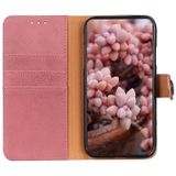 For Huawei nova 8i / Honor 50 Lite KHAZNEH Cowhide Texture Horizontal Flip Leather Phone Case(Pink)