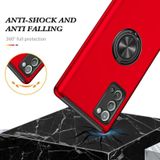 For Samsung Galaxy Note20 PC + TPU Shockproof Magnetic Protective Case with Invisible Ring Holder(Red)