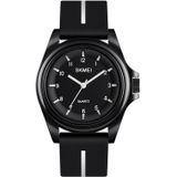 SKMEI 1578 Creative Stereo Dial Student Watch Casual Simple Male Quartz Watch(Black)