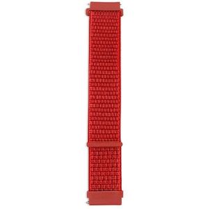 Voor Samsung Galaxy Watch4 Classic / Watch4 Nylon Loop Vervanging Strap Watchband (China Red)