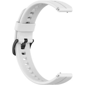Voor Huawei Watch Fit Mini Solid Silicone Soft Strap (White)