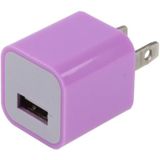 Amerikaanse USB oplader met stekker  voor iPad  iPhone  Galaxy  Huawei  Xiaomi  LG  HTC en andere Smart Phones  oplaadbare Devices(Purple)