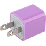 Amerikaanse USB oplader met stekker  voor iPad  iPhone  Galaxy  Huawei  Xiaomi  LG  HTC en andere Smart Phones  oplaadbare Devices(Purple)