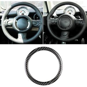 Car Steering Wheel R Chassis Carbon Fiber Decorative Sticker for BMW MINI R55 / R56 / Countryman R60 / Paceman R61