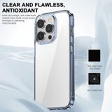 Voor iPhone 14 Pro Max iPAKY Aurora-serie schokbestendige pc + TPU-beschermende telefoonhoes (transparant paars)