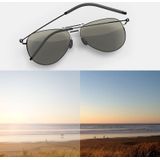 Originele Xiaomi Fashion 304H RVS zwaartekracht achterzijde Frame TS Nylon gepolariseerde Lens UV Sunglasses(Gold)