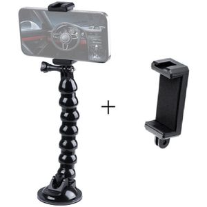 Uitgebreide zuignap Jaws Flex Clamp Mount met koude schoenen telefoonklem