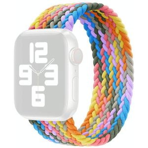 Metal Head Braided Nylon Replacement Watchbands  Size: XS 128mm For Apple Watch Series 6 & SE & 5 & 4 40mm / 3 & 2 & 1 38mm(Heartbeat Purple)