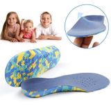 Een paar kinderen platte voetboog steun inlegzolen orthopedische schoen binnenzool  maat: 23-25cm