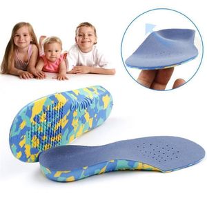 Een paar kinderen platte voetboog steun inlegzolen orthopedische schoen binnenzool  maat: 23-25cm