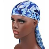 w-3 Camouflage Printing Long-tailed Pirate Hat Turban Cap