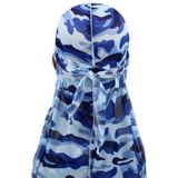 w-3 Camouflage Printing Long-tailed Pirate Hat Turban Cap