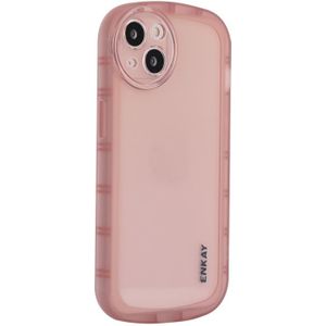 ENKAY Translucent Matte TPU Phone Case For iPhone 13(Pink)