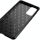 For Samsung Galaxy S20 Fan-Edition Carbon Fiber Texture Shockproof TPU Case(Black)