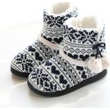 Winter high-top katoenen slippers katoenen slippers met hiel fluweel dikke soled indoor warme schoenen  maat: 39-40 (zwart)