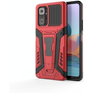 Voor Xiaomi Redmi Note 10 Pro War Chariot Series Armor All-inclusive schokbestendig PC + TPU-beschermhoes met onzichtbare houder