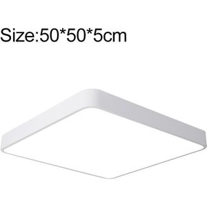 Macaron LED vierkante plafondlamp  traploos dimmen  maat: 50cm