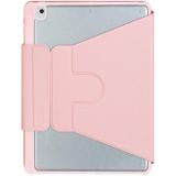 Voor iPad 2022 360 Rotatie Acryl Transparant Bluetooth Toetsenbord Lederen Hoes(Roze)