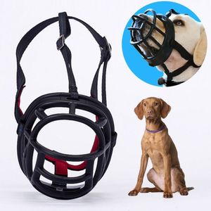Dog Muzzle Prevent Biting Chewing and Barking Allows Drinking and Panting  Size: 10.3*9.3*12.5cm(Black)