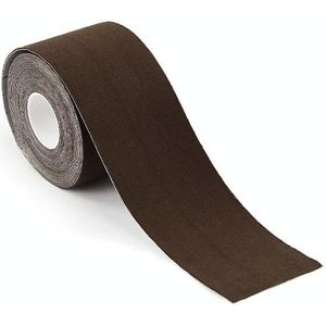 2 PCS Chest Stickers Sports Tape Muscle Stickers Elastic Fabric Nipple Stickers  Specification: 5cm x 5m(Coffee Color)