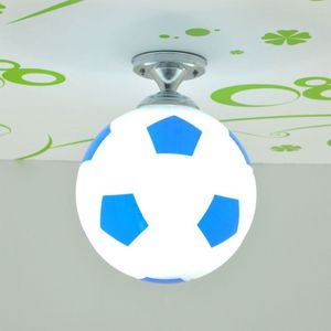Creative Living Room Restaurant Cafe Football Shape LED Lamp Dome Light  Diameter: 20cm (Blue)