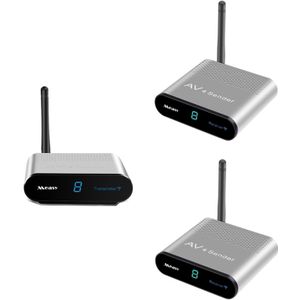 Measy AV220-2 2.4GHz Wireless Audio / Video Transmitter + 2 Receiver with IR Transmission Function Transmission Distance: 200m
