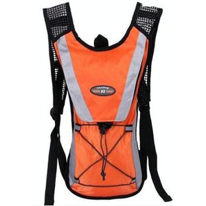 Outdoor Sports Mountaineering Cycling Backpack Water Bottle Breathable Vest(Orange)