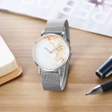 CAGARNY 6812 Round Dial Alloy Silver Case Fashion Men Watch Quartz Watches with Stainless Steel Band