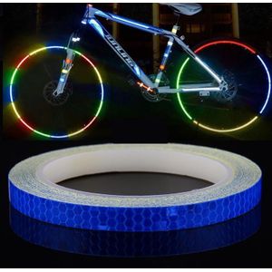 10 Rolls Fiets Mountainbike Motorfiets Sticker Auto Contour Reflecterende Sticker Night Riding Reflective Sticker 1 x 800cm