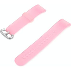 For Xiaomi Redmi Watch Translucent Silicone Replacement Strap Watchband(Pink)