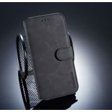 DG.MING Retro Oil Side Horizontal Flip Case for Huawei P20 Lite / Nova 3e  with Holder & Card Slots & Wallet (Black)