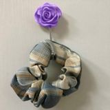 6 PCS Bathroom Non-perforated Rose Hook Non-marking Resin Adhesive Hook(Purple Rose)