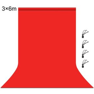 PULUZ 3m x 6m Photography Background 120g Thickness Photo Studio Background Cloth Backdrop(Red)