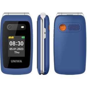 UNIWA V202T 4G flip-stijl telefoon  2 4 inch Unisoc T107 Cat.1  SOS  FM  dubbele simkaarten  21 toetsen