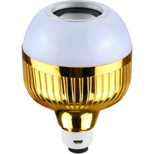 12W Smart Wireless Bluetooth Speaker Music Playing Dimmable LED Bulb  USB Charging with Remote Control & Hook(Colorful Light)