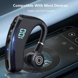 V9S Bluetooth Headset Noise Cancelling Headphones With LED Display(Black Single Ear)