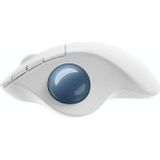 Logitech ERGO M575 Creative Wireless Trackball Mouse (White)