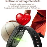 QW16 0.96 inches LCD Color Screen Smart Bracelet IP67 Waterproof  Support Call Reminder /Heart Rate Monitoring /Sleep Monitoring /Sedentary Reminder /Blood Pressure Monitoring (Black)