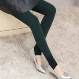 2 PCS Autumn and Winter Models Plus Velvet Thick Stepping Base Women Slim Slimming Warm Pants  Size:M(Purple)