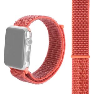 Simple Fashion Nylon Watch Strap for Apple Watch Series 5 & 4 40mm / 3 & 2 & 1 38mm  with Magic Stick(Apricot)