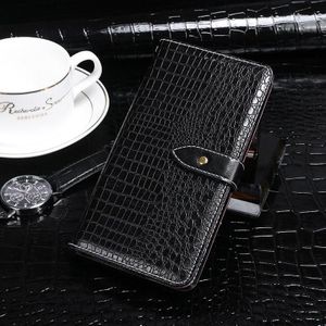 For Sony Xperia 1 III idewei Crocodile Texture Horizontal Flip Leather Case with Holder & Card Slots & Wallet(Black)