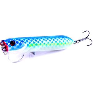 HENGJIA Artificial Fishing Lures Popper Bionic Fishing Bait with Hooks  Length: 9.5 cm  Random Color Delivery