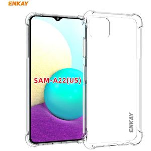 For Samsung Galaxy A22 US Version ENKAY Hat-Prince Clear TPU Shockproof Case Soft Anti-slip Cover