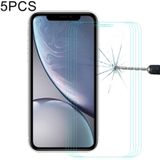 5 PCS ENKAY Hat-Prince 0.26mm 9H 2.5D Tempered Glass Film for  iPhone XR